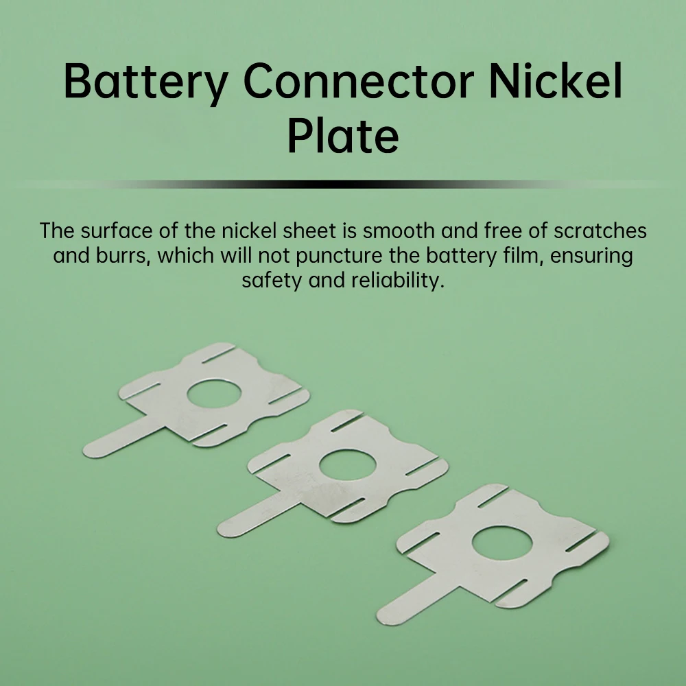 30Pcs Lithium Battery Nickel Sheets Polygonal Battery Pack Nickel Sheet For Spot Welding Machine Batteries Connection Sheets