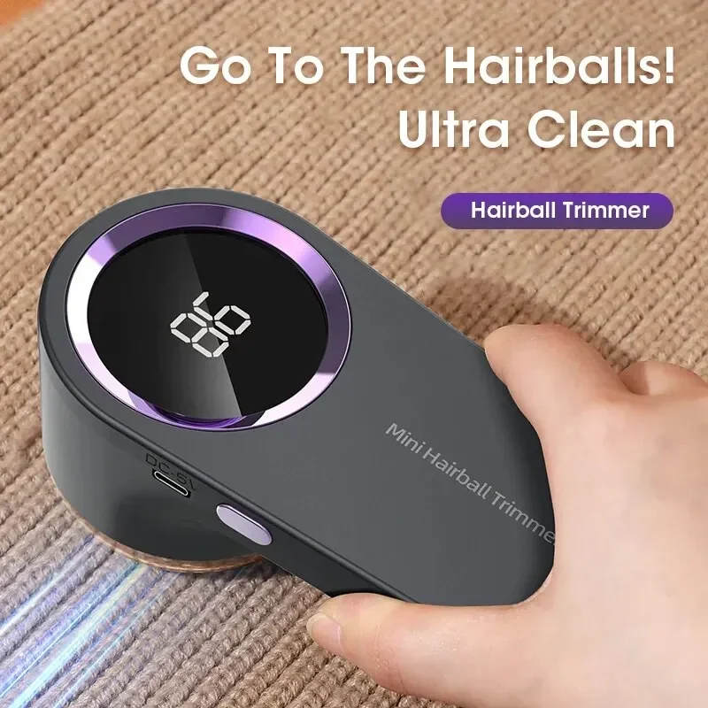 ไฟฟ้า Lint Remover ไฟฟ้าเม็ด Fluff Remover ดิจิตอลจอแสดงผล Debobbler เครื่องโกนหนวดมัลติฟังก์ชั่สําหรับเสื้อผ้าเสื้อกันหนาว