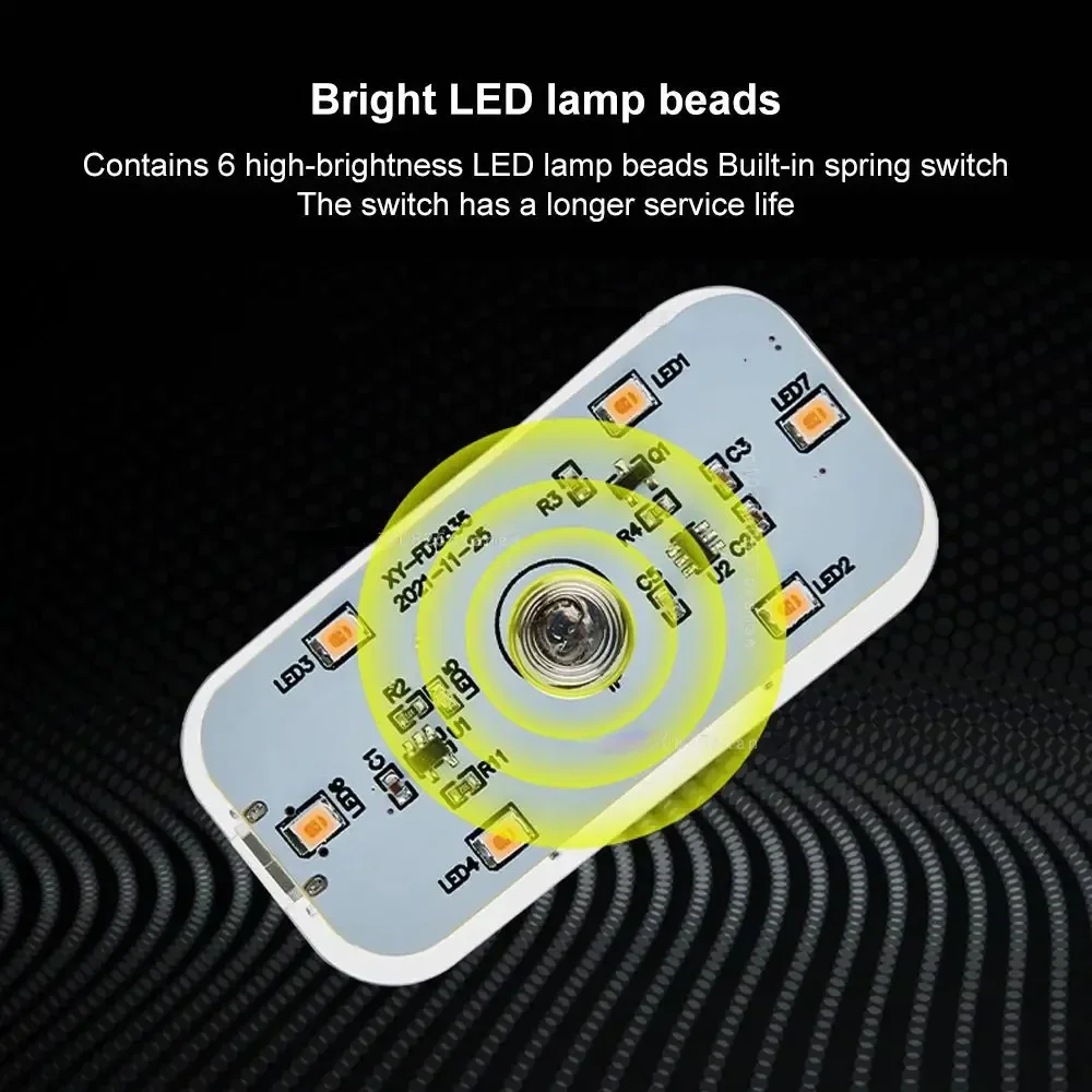 Magnético led toque luz mini sem fio iluminação interior do carro auto telhado lâmpada de leitura para luz interior do carro carregamento usb