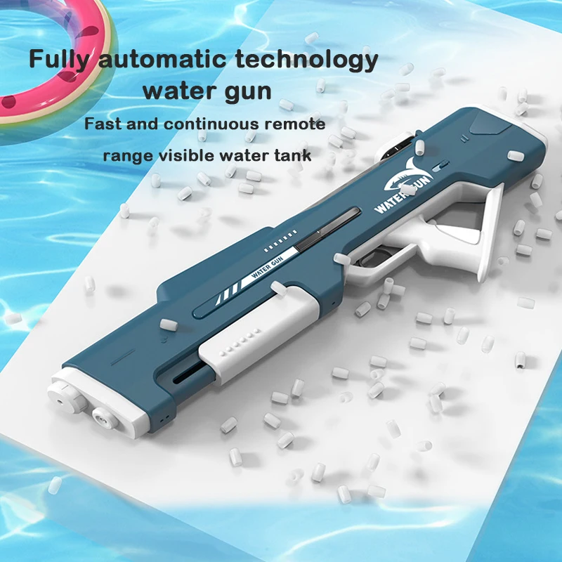Adults Electric Water Gun Toy ，1000ML Powerful Automatic High Pressure Bursts Play， Summer Outdoor Swimming Pool Children's Gift