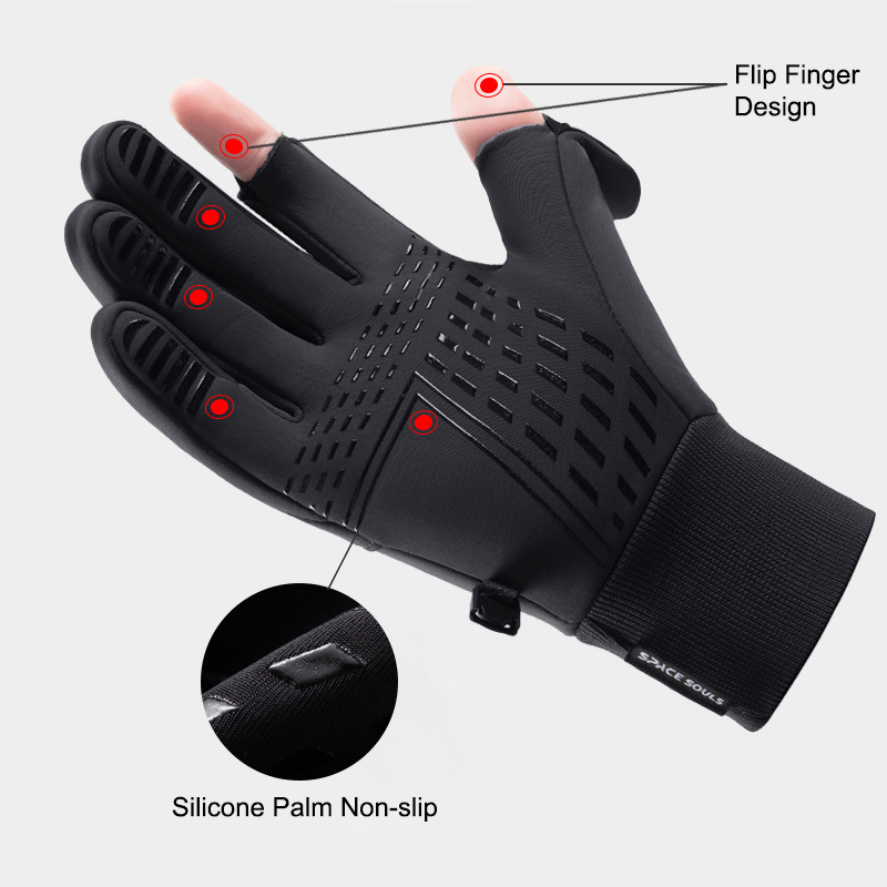 Inverno das mulheres dos homens luvas quentes à prova de vento à prova dwindproof água touchscreen luvas esportes ao ar livre correndo pesca ciclismo esqui luvas