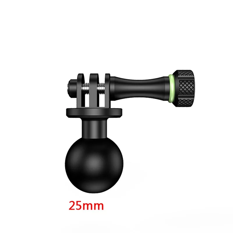 1 Inch Bóng Đầu Mount Adapter Xe Đạp Xe Máy Tay Cầm Kẹp Gương Chiếu Hậu Chân Đế Cho GoPro 10 9 8 Camera MTB RAM Gắn