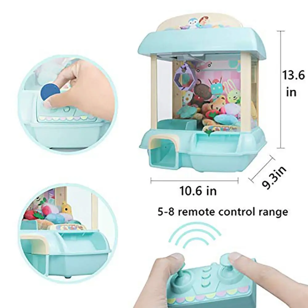 ตุ๊กตาเครื่องหยอดเหรียญเล่นเกม 15 สไตล์ Mini Claw จับของเล่นตุ๊กตาการ์ตูนเด็ก Interactive ของเล่นของขวัญวันเกิด