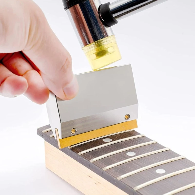 Đàn Guitar Phím Đàn Bấm Caul Thép Mài Dụng Cụ Ép Cho Ván Trượt Ngón Tay Dây Thay Thế 24BD