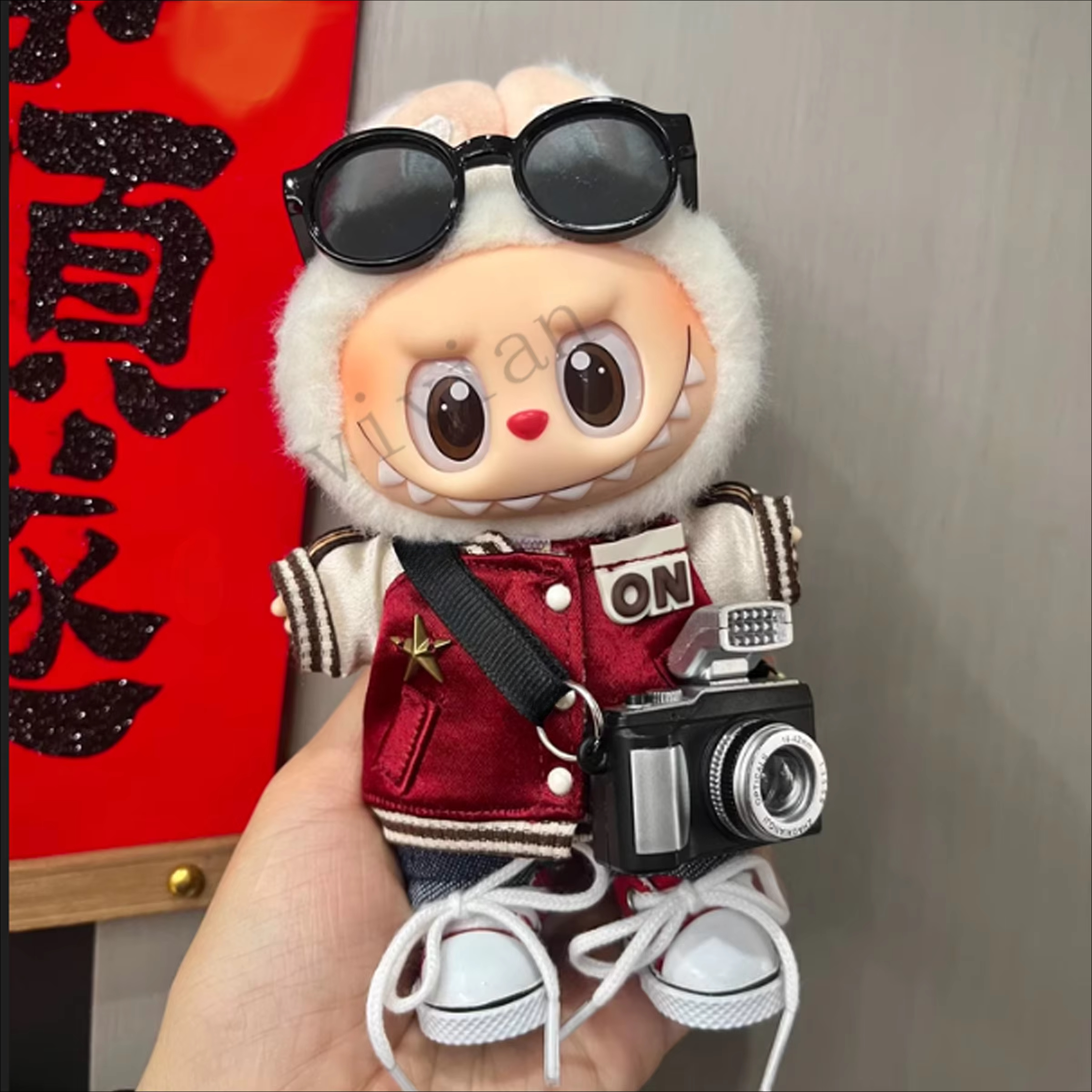 Мини-кукольная одежда, аксессуары для корейки Kpop Exo 15-17 см Labubu V1 V2, бейсбольный трикотаж, брюки, обувь, одежда для фотоаппарата, подарок