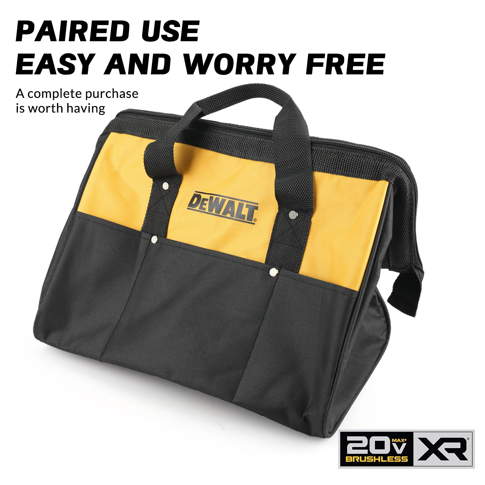 Brushless impact drill DCF887, 20V Dewalt battery wireless screwdriver, car repair power tool, handbag