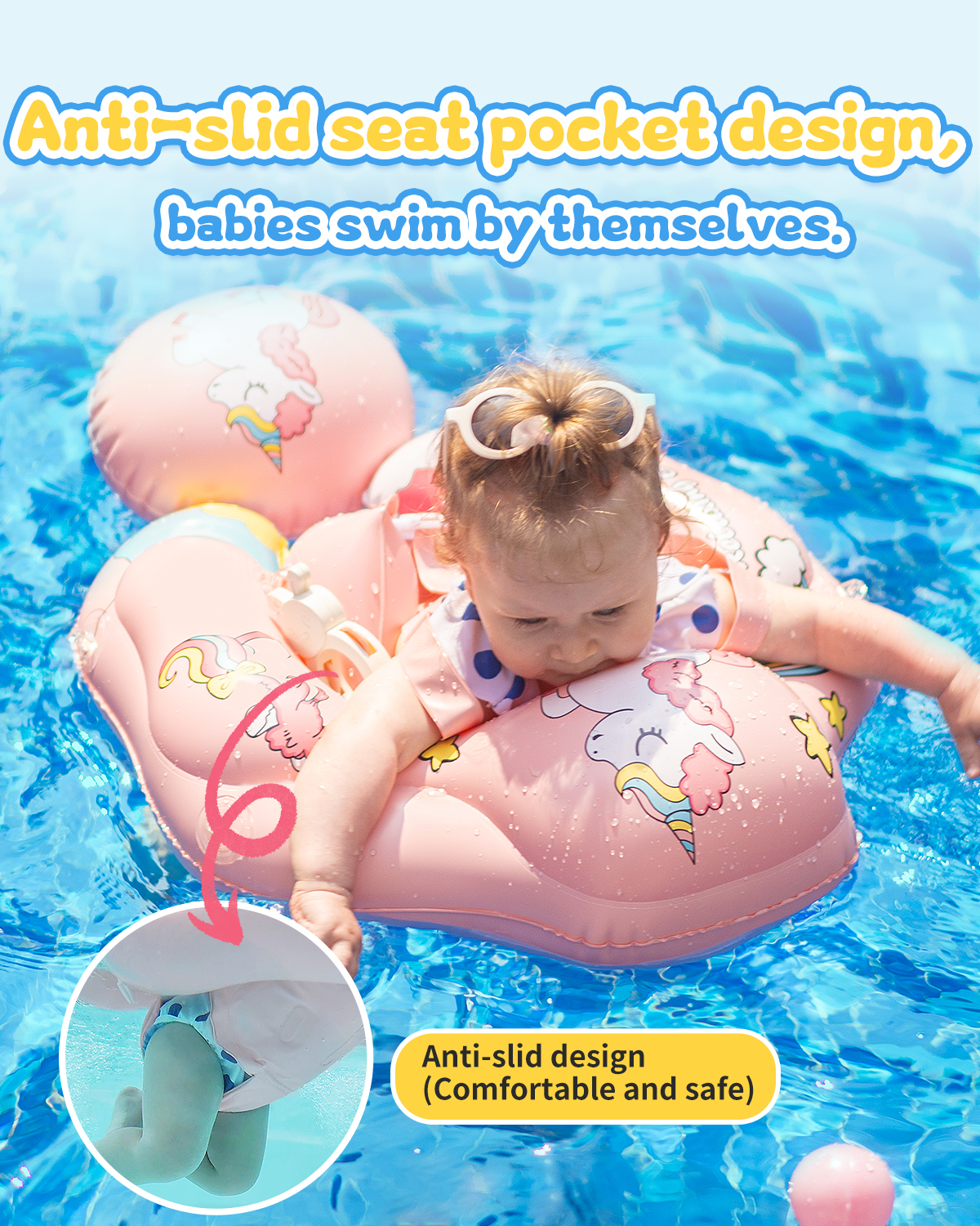 Baby Schwimm schwimmer aufblasbarer Drops hipping Baby Float mit Baldachin Säugling Schwimm ring Schwimm brust Floater Float Trainer