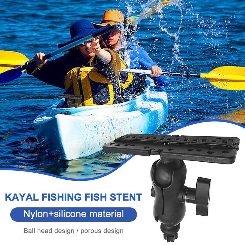 Placa de montaje para buscador de peces, placa de montaje Universal, Base de soporte para peces, placa de montaje giratoria Universal de 360 grados para barcos de Kayak