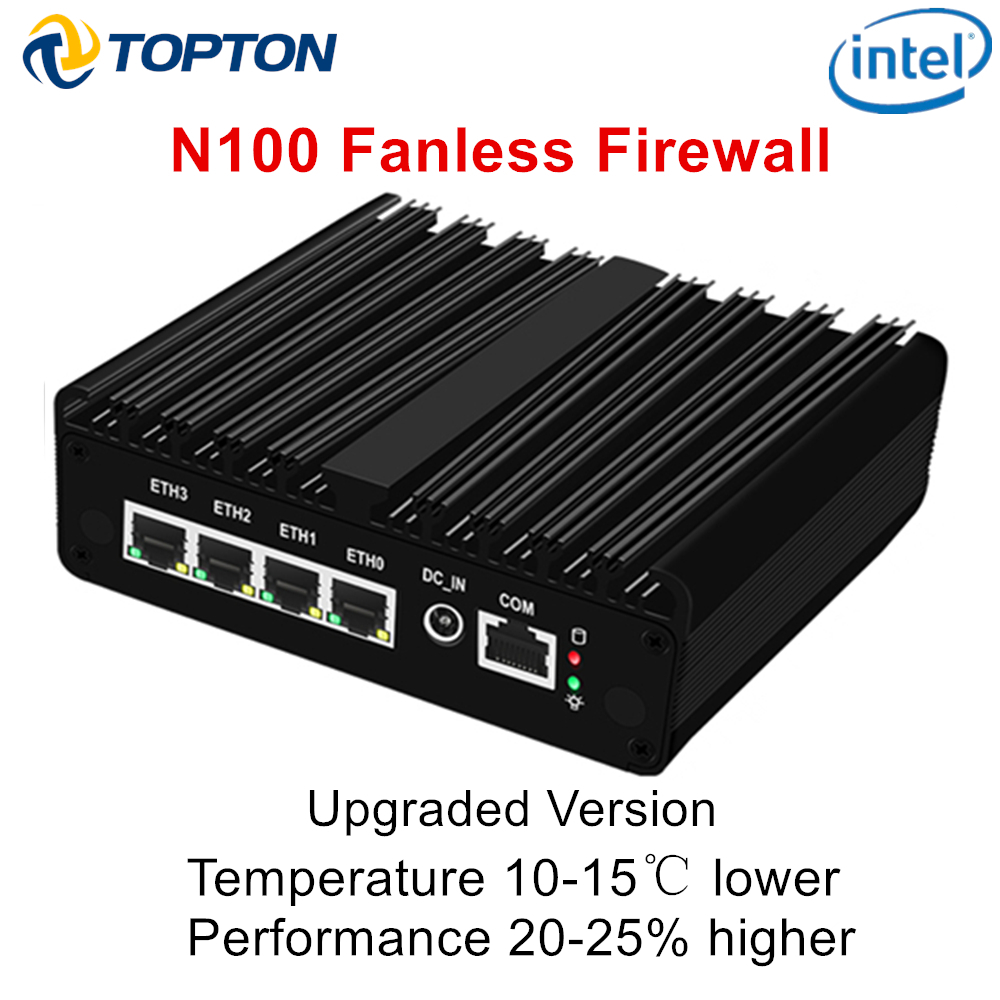 12e Isabel Intel N100 Mini PC Pare-enquêter Routeur 4 LAN i226-V 2.5G N6000 N5105 J4125 NVMe Fanless Mini Ordinateur Proxmox trône fouet Box