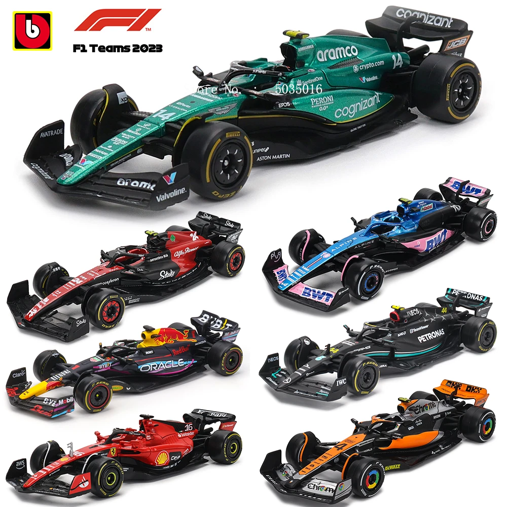 Bburago 1:43 F1 Red Bull Ferrari Mercedes Benz Aston Martin McLaren Alfa Romeo luksusowy samochód odlewany ciśnieniowo seria zabawek model samochodu
