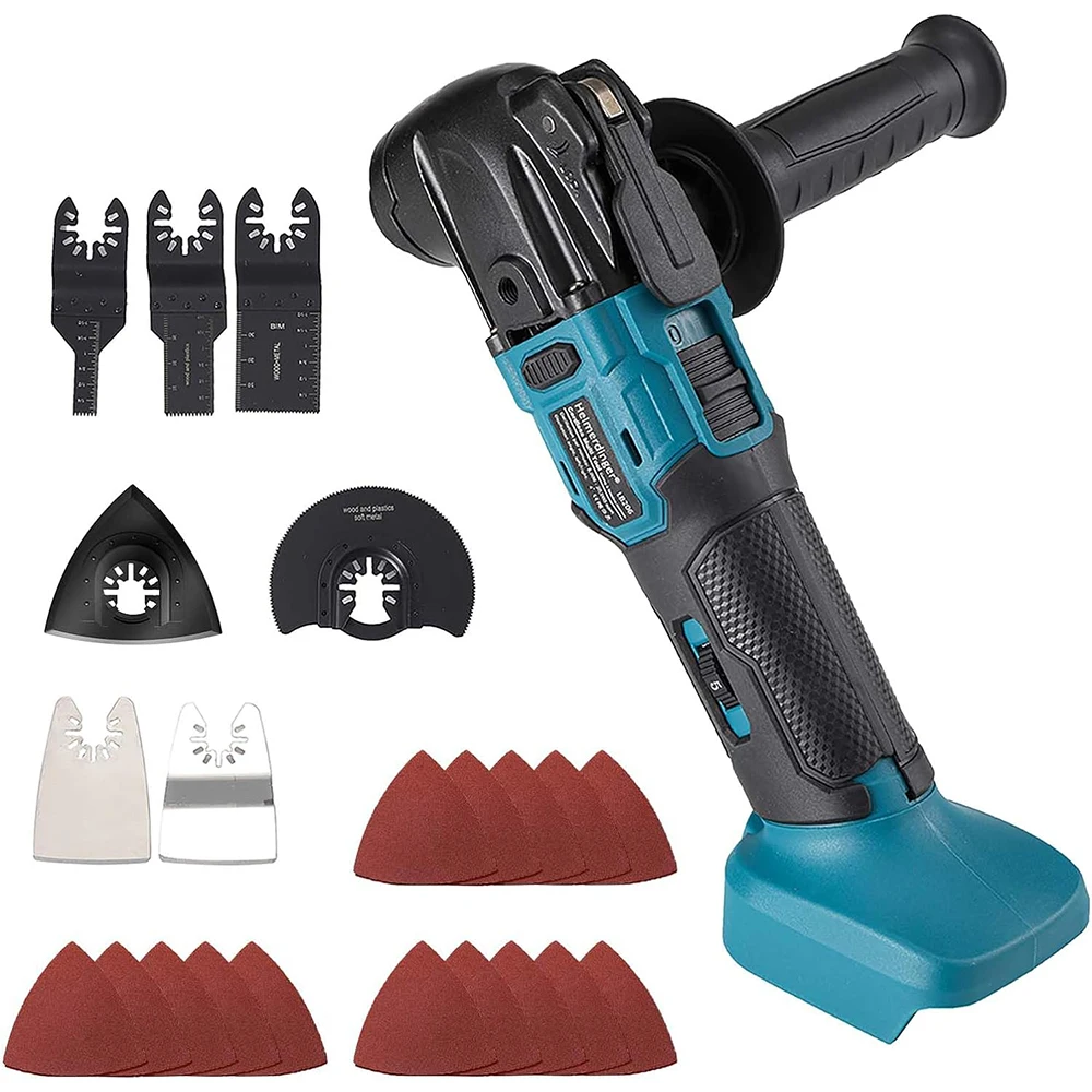 Multiherramienta oscilante sin escobillas de 18V, herramienta multifunción inalámbrica para carpintería, compatible con 1830, 1840, 1850, 1860