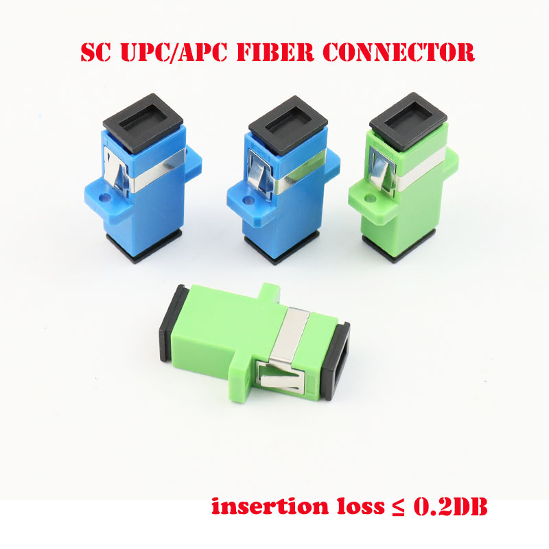 10pcs/lot Fiber Optic Connector Adapter SC/UPC SM Flange Singlemode Simplex SC-SC APC FC UPC Coupler Special Wholesale to Brazil