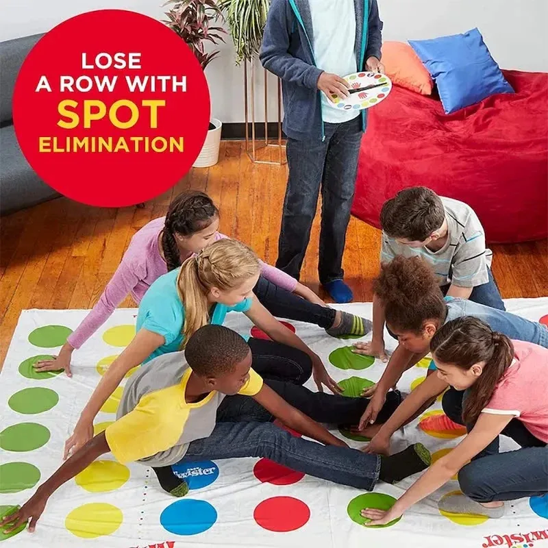 Party Game Funny Kid Family Body Twist Move Mat Bordspel Party Fun Bordspellen Party Game Family Game