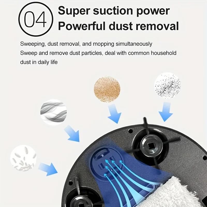 Xiaomi MIJIA-Robot de barrido inteligente 3 en 1, potencia de succión de 4000pa, máquina de limpieza del hogar completamente automática, aspiradora inteligente con carga USB