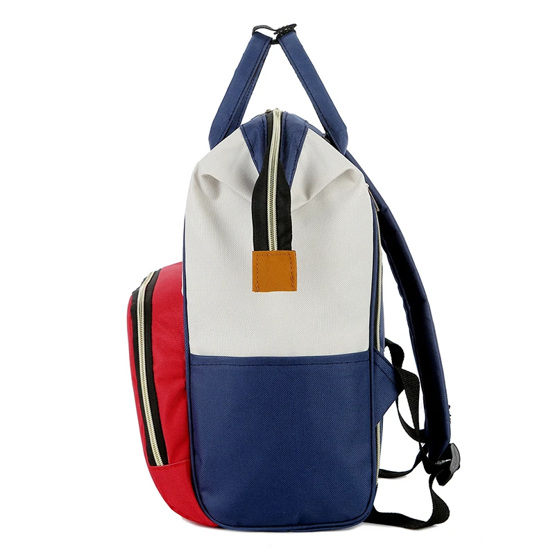 Mochila de viagem multifuncional com isolamento térmico de grande capacidade com zíper para mamãe