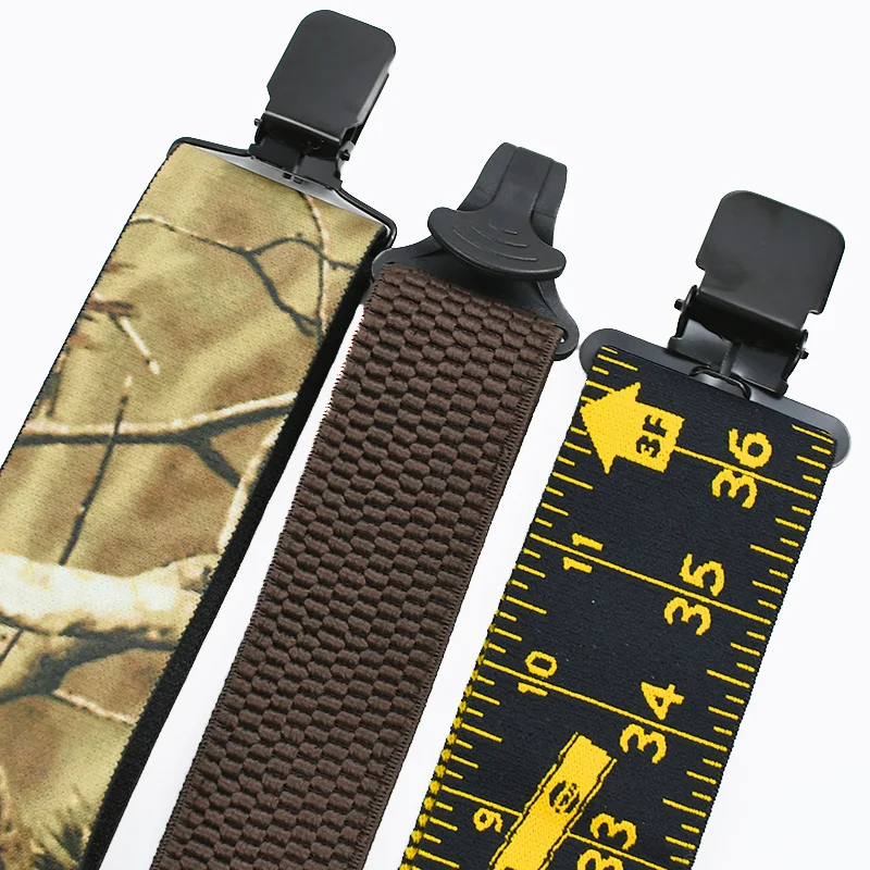 3.5*120/ 5*120 ซม.ผู้ใหญ่ชาย Suspenders Harness Men Elastic Braces 2/4 คลิป Clasps ปรับสายคล้อง Suspender Man สําหรับกางเกงเครื่องแต่งกาย