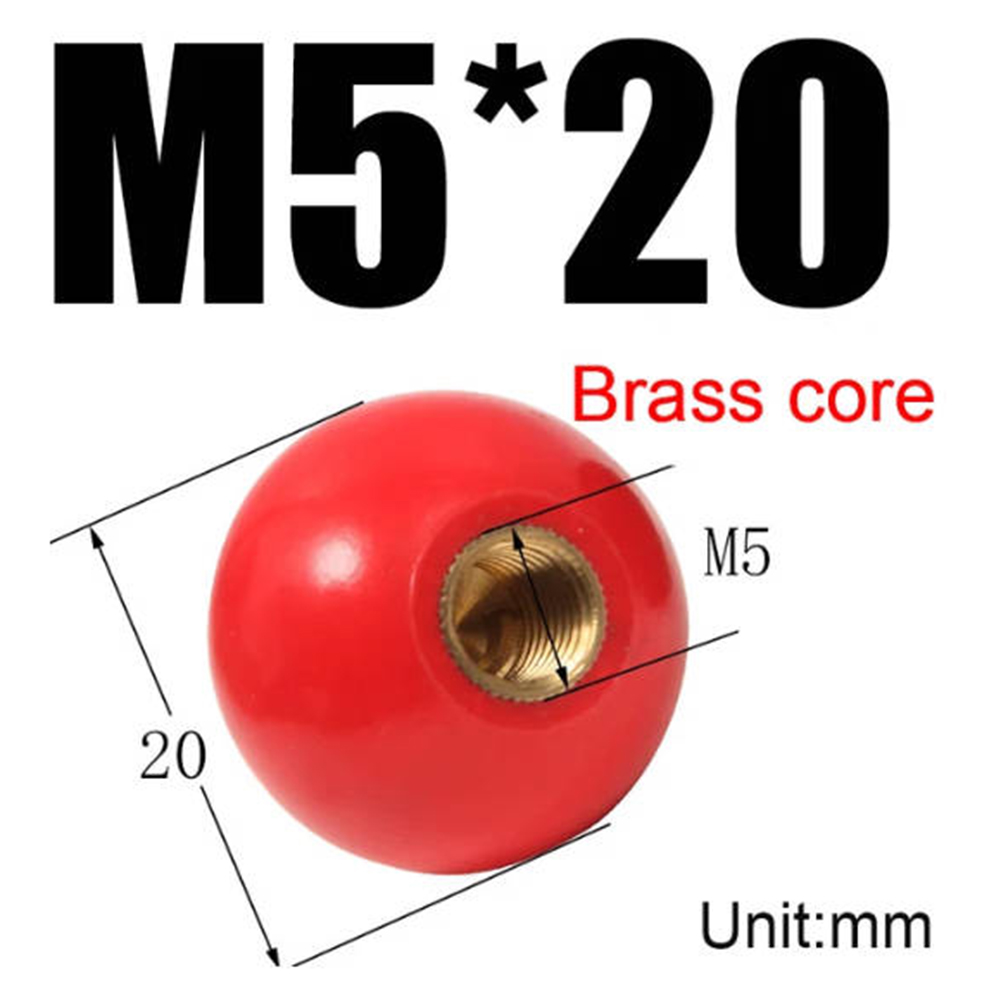 Machine Tool Handle Ball Nut Thread Plastic Clamping Clamping Nuts Copper Core Knob Knob Accessories New Practical