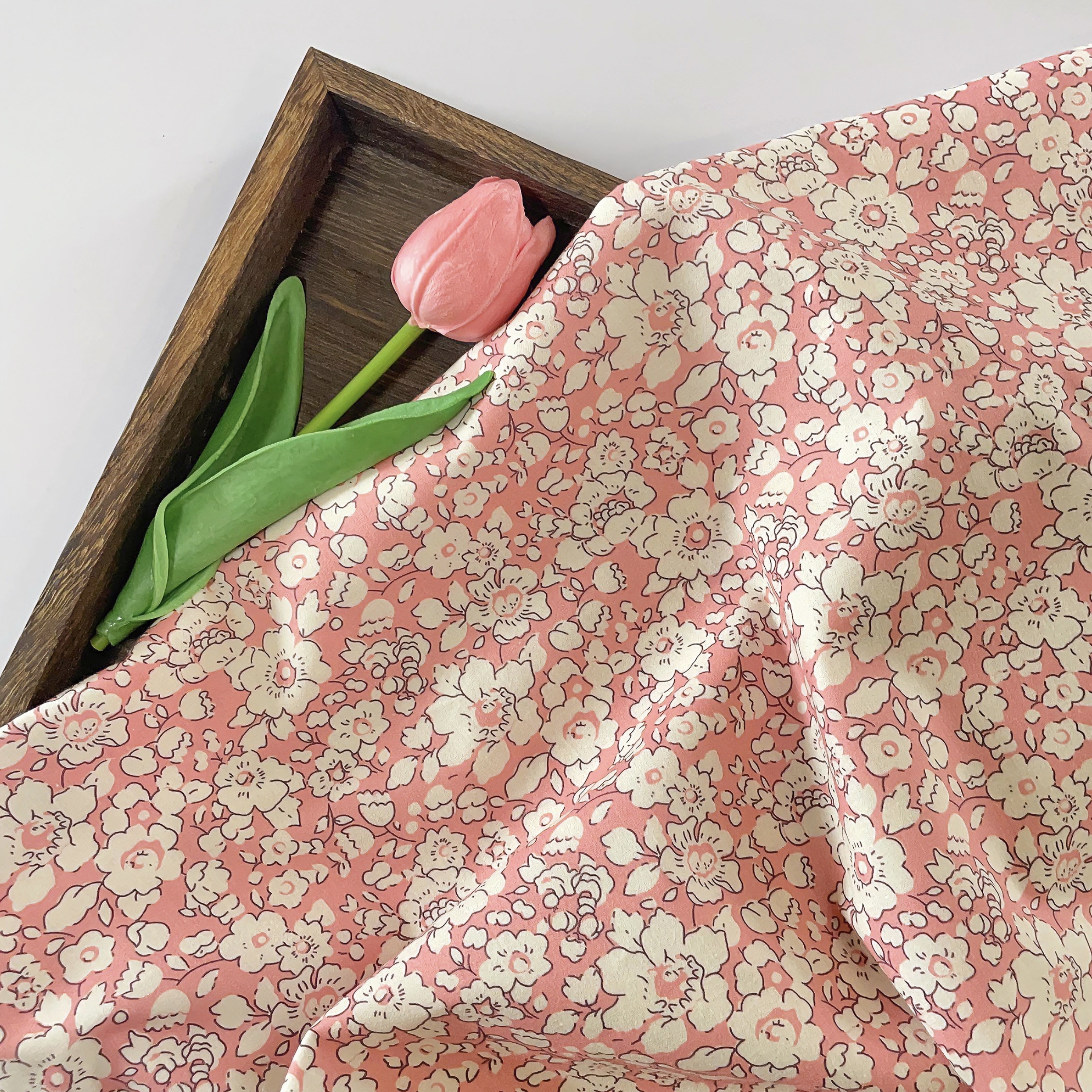 0.5m/1m/3m liberty cor floral impressão 100% algodão popeline tecido adequado para roupas infantis vestidos diy costura artesanato