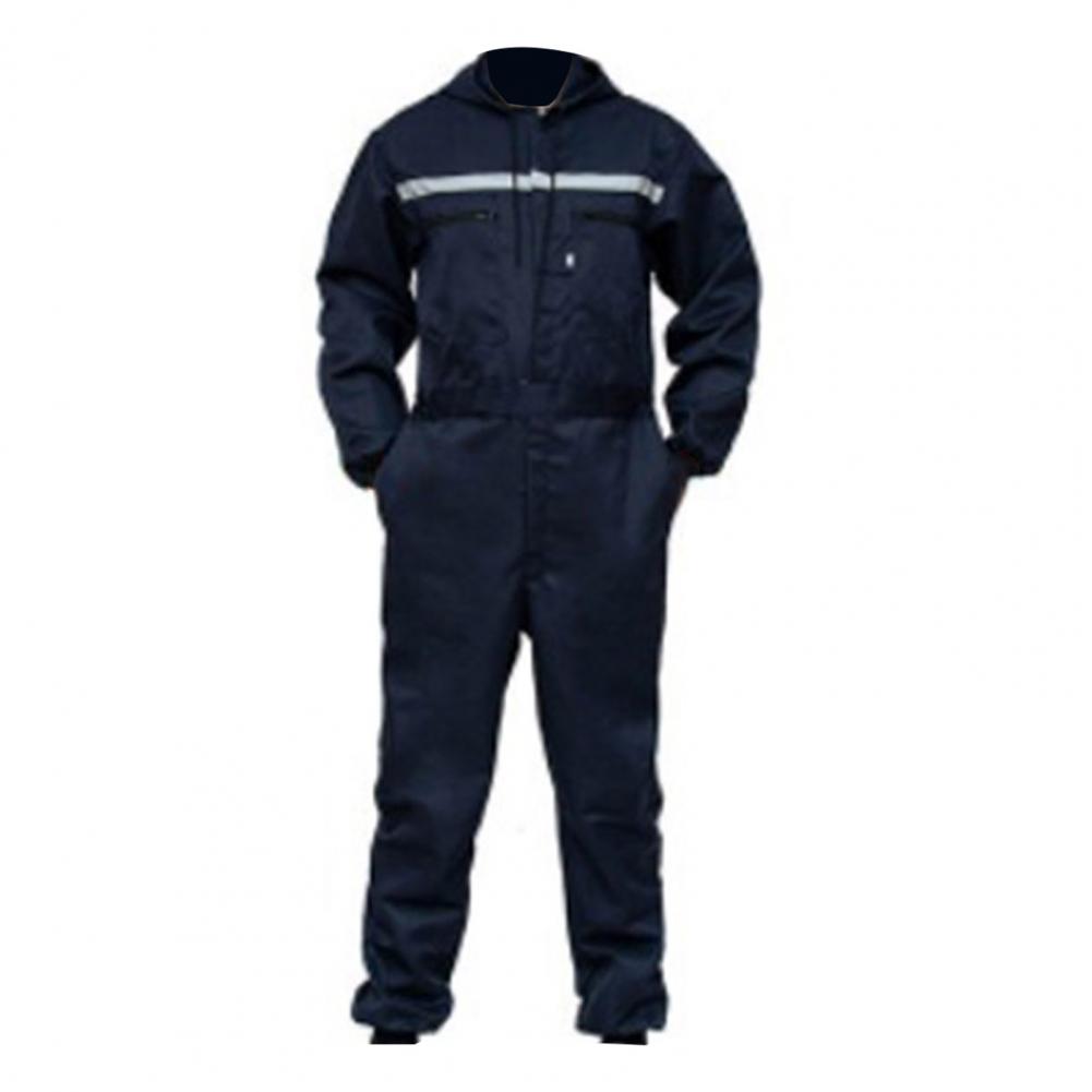 Roupas de trabalho Macacão de trabalho unissex durável com bolsos com zíper reflexivos Macacão de segurança para mecânicos de reparadores de automóveis