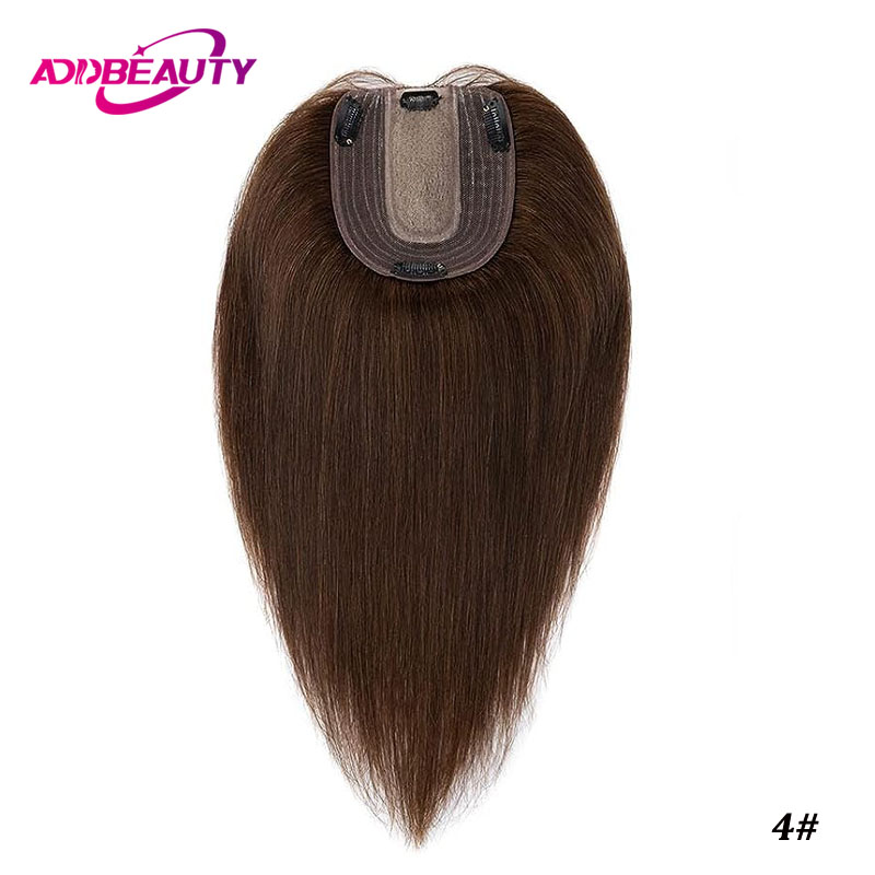Máquina peruca para mulheres parte superior de seda perucas de cabelo humano toppers retos natural suíço sistema de cabelo unidade parte livre linha fina ombre