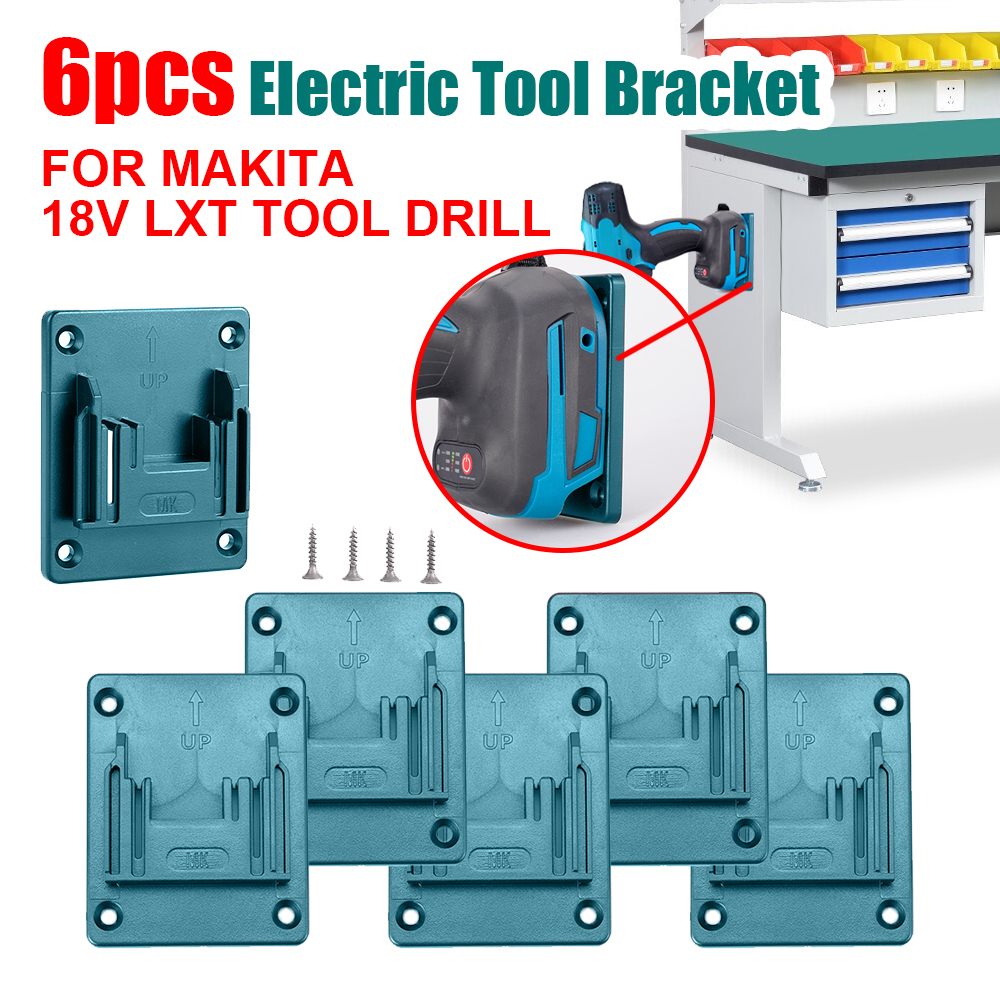 Soporte de herramientas, estante de almacenamiento de montaje en muelle para dispositivos de fijación Makita/Bosch de 18V, soporte de herramientas, máquina, soporte de almacenamiento de taladro, ranuras