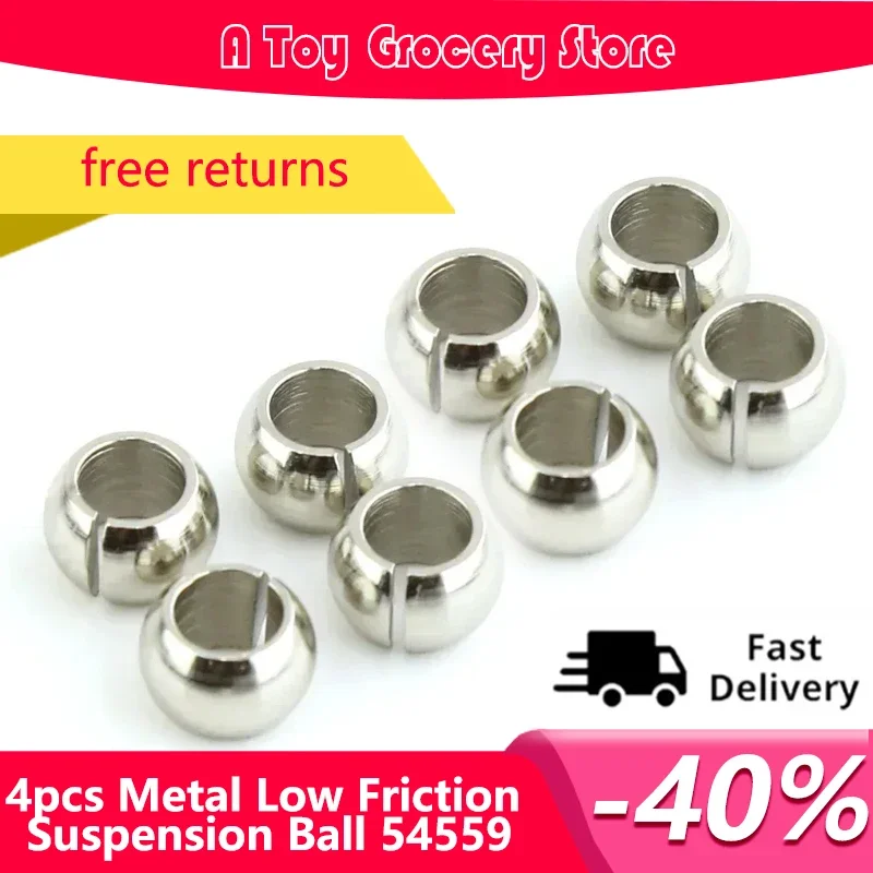 4pcs โลหะแรงเสียดทานต่ํา Suspension Ball 54559 สําหรับ Tamiya TT02 1/10 RC รถอะไหล่อัพเกรดอุปกรณ์เสริม