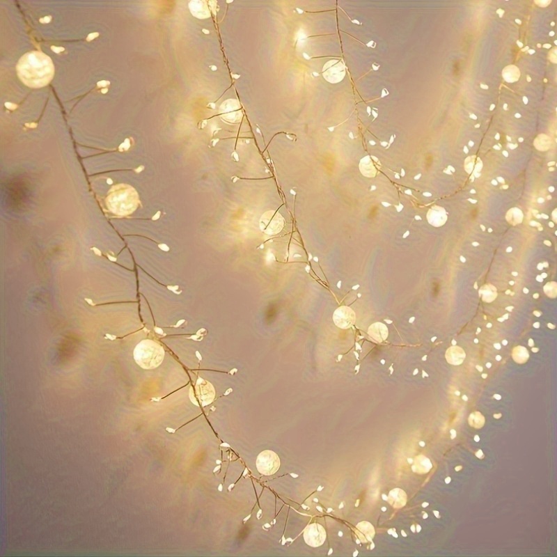 400 LED Ice Crack Ball Lichtslingers Binnen Slaapkamer Decoratie Kerst Fairy Light Plug In Vakantie Verlichting Gordijn Decor Lamp