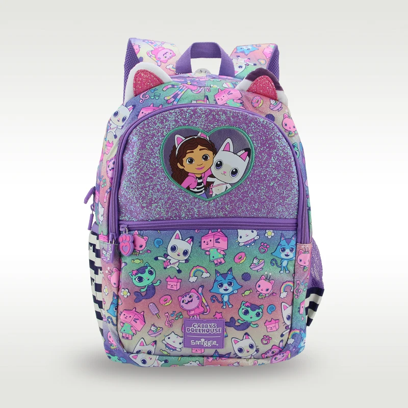 Austrália smiggle mochila escolar infantil meninas deslumbrante gabby mochila de ombro material de estudante 16 polegadas