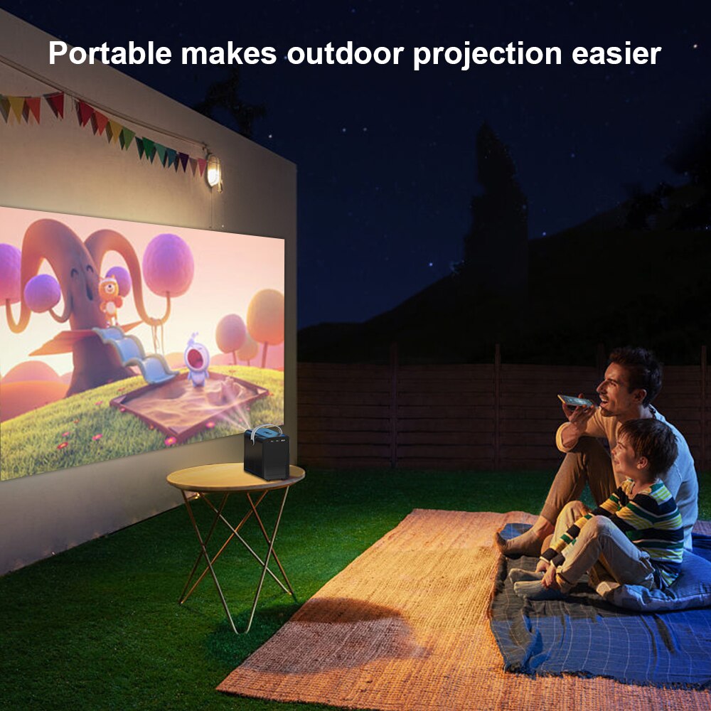 Hongtopスマートプロジェクターミニプロジェクター300アンシルーメン10000lポータブルプロジェクターwifi bluetooth対応テレビスティックノートパソコン