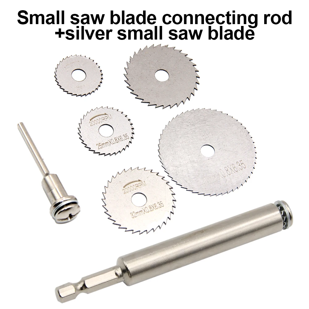 Wood metal 22-44mm mini circular saw blade hexagonal handle 40Cr connection saw blade extension rod electric tool accessory