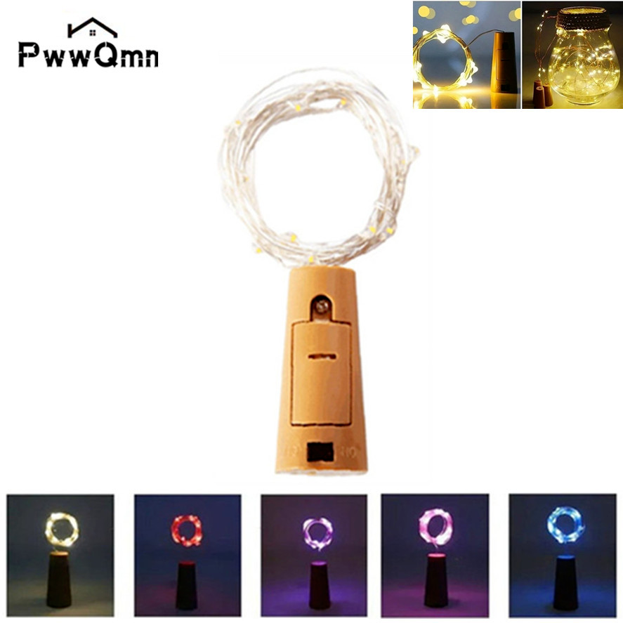PwwQmm-luz LED para botella de corcho alimentada por batería, barra de luz de 3m para fiesta de cumpleaños, tapón para botella de vino, barra de luz (sin batería)