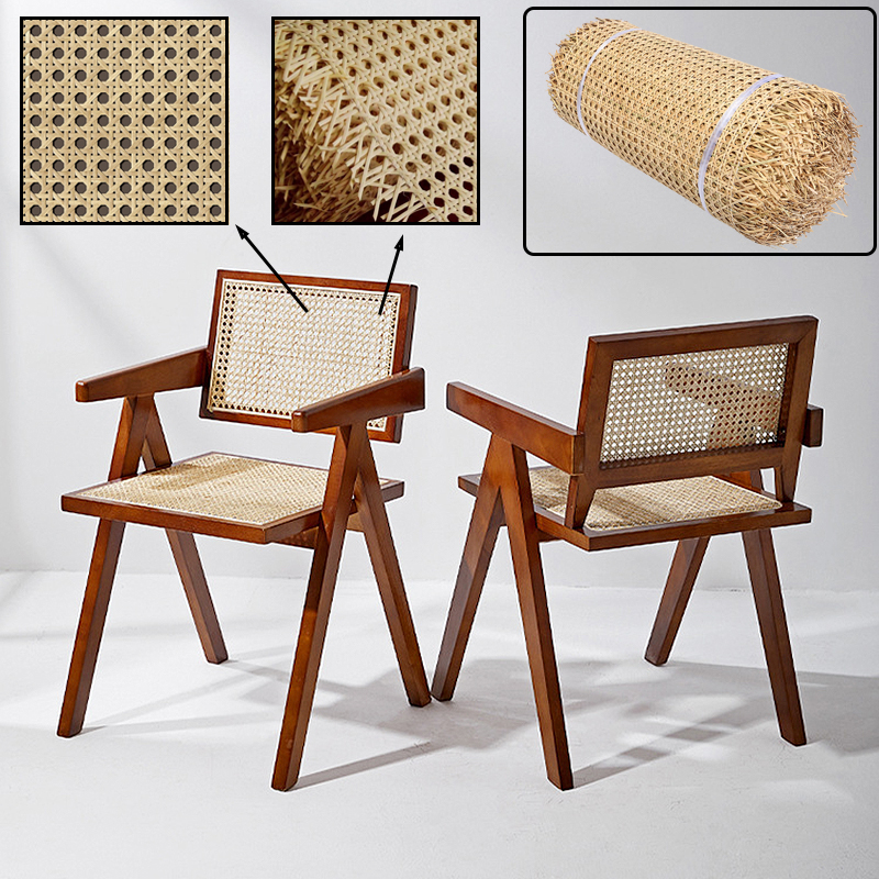 Plastics Rattan Roll Rattan Octagonal Weaving Decorative Furniture Chair Cabinetry Craft Woven Net Rattan Wire Repair Material