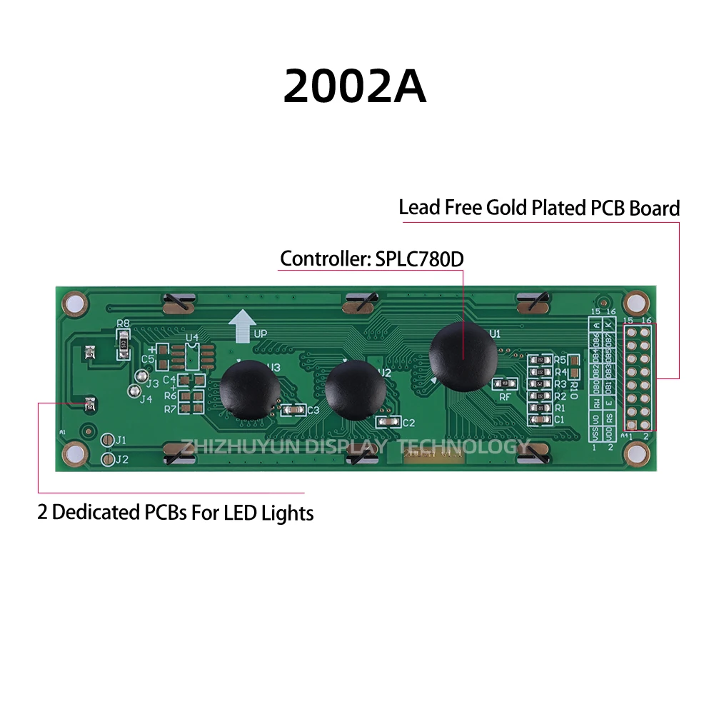 Source Factory 2002A Character Dot Matrix Screen Grey Film Blue Font 20X2 Controller SPLC780D Stable Supply Of Goods LCD Screen