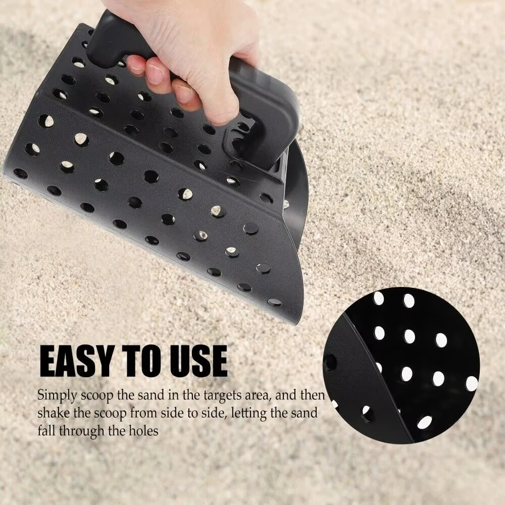 Zandschep en schep Graafgereedschap Strandzoeker Filter Zandschep Handmatig en detectie Zandlasschep