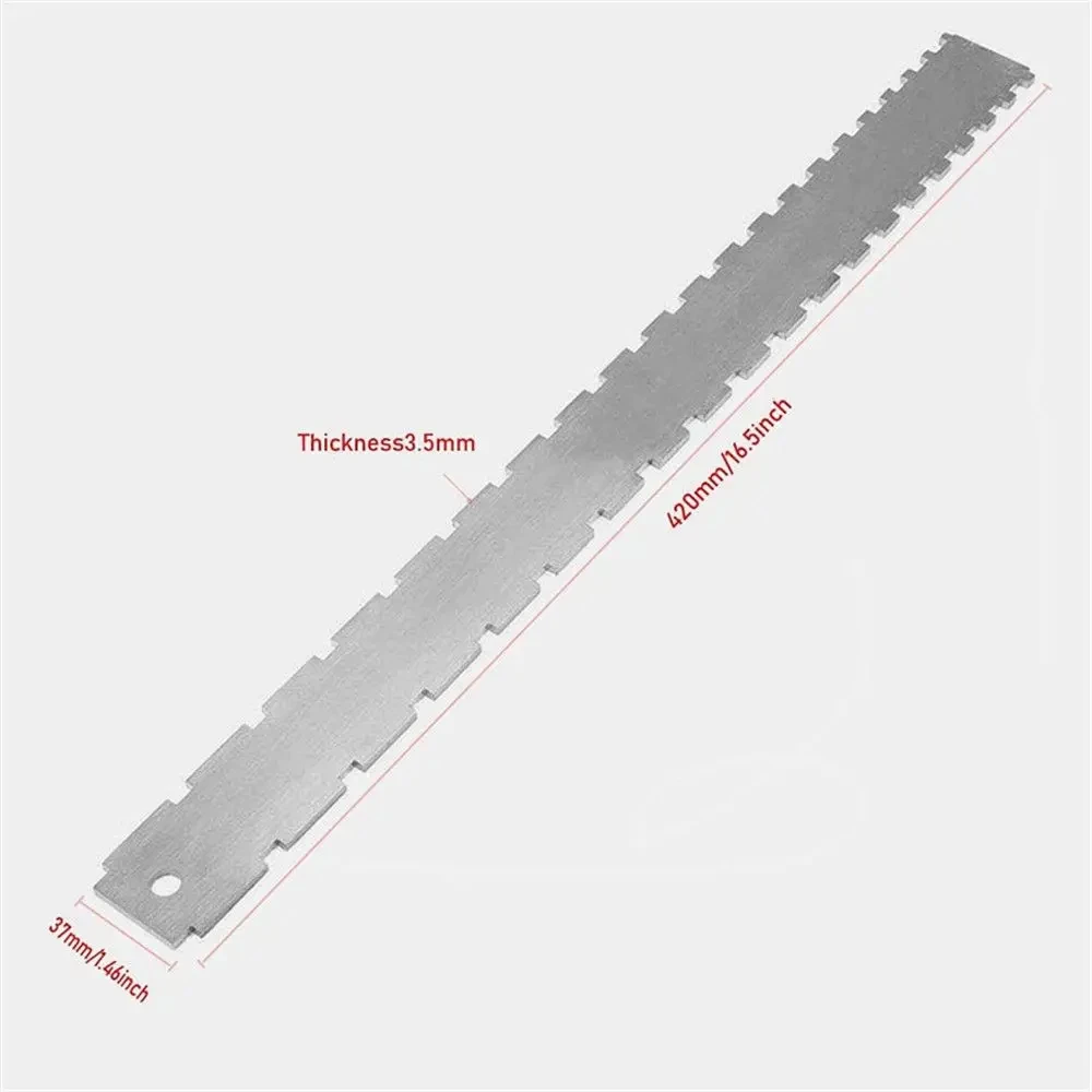 Miwayer Guitar Neck Notched Straight Edge Luthiers Tool with String Action Ruler Gauge For Gibson For Fender Electric Guitar
