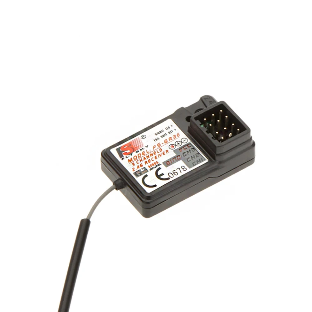 1/2/4pcs  FS-GR3E 3 Channel 2.4G GR3E Receiver with Failsafe GT3B GR3C Upgrade for RC Car Truck Boat GT3 GT2 Transmitter