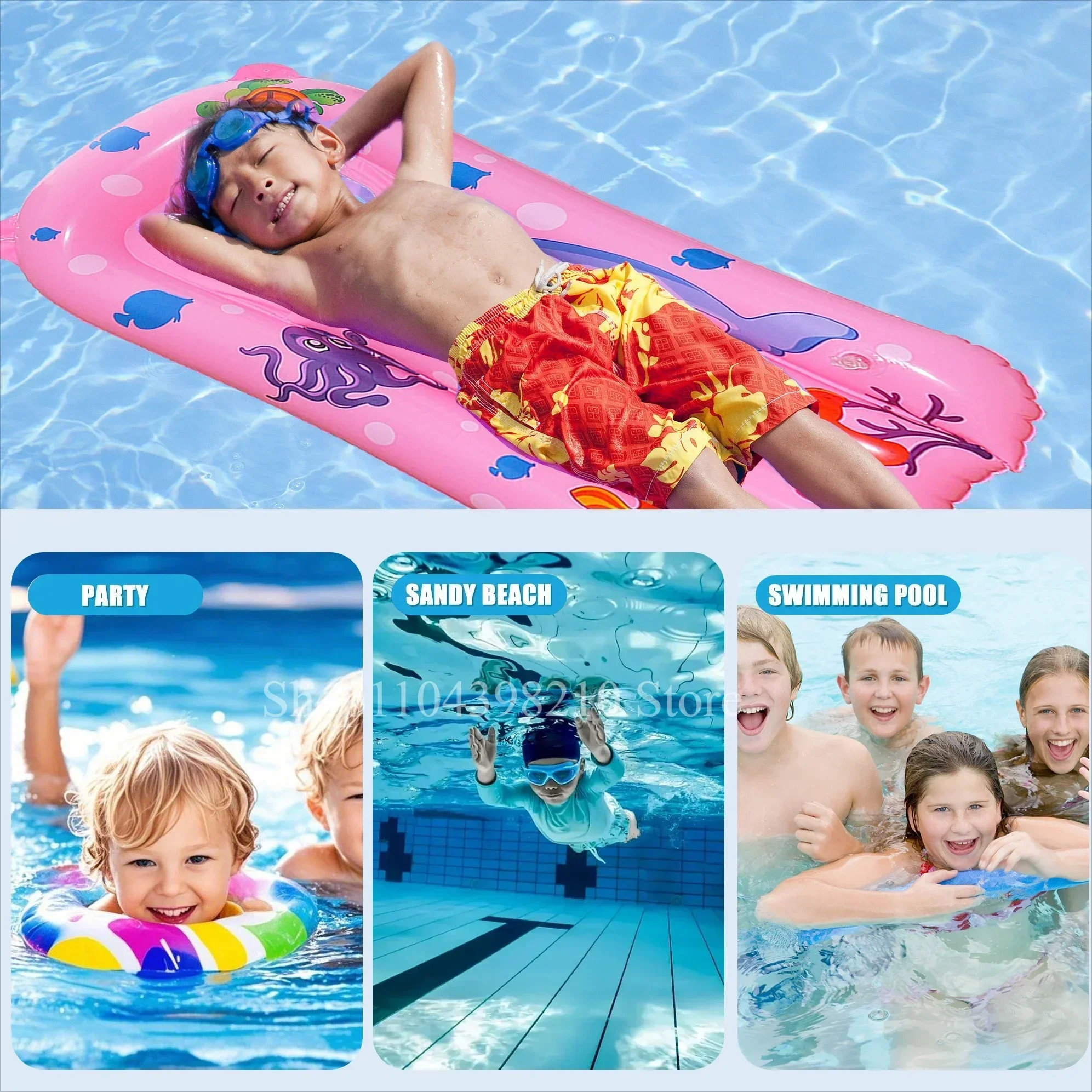 Sedile galleggiante per piscina gonfiabile Anello per nuoto Amaca ad acqua Cerchio per piscina Attrezzatura per tubi per giochi d'acqua. Con 1 pompa ad aria manuale