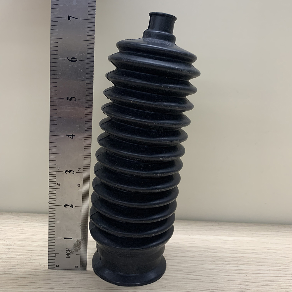 Universal silicone rack de direção bota pinhão fole botas lh + rh kit com braçadeiras preto carro silicone ferramenta manutenção