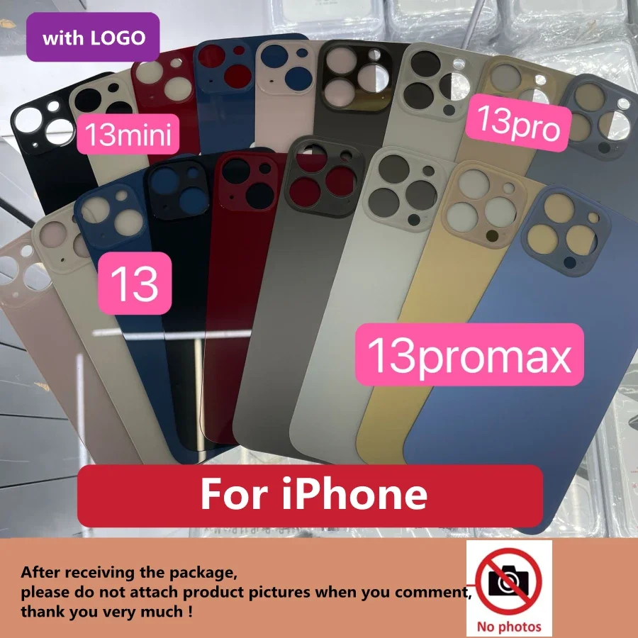 Hochwertige Big Hole Back Glas Batterie abdeckung für iPhone 13 Pro Max Gehäuse für iPhone 13 Back Batterie Tür abdeckung 13Mini