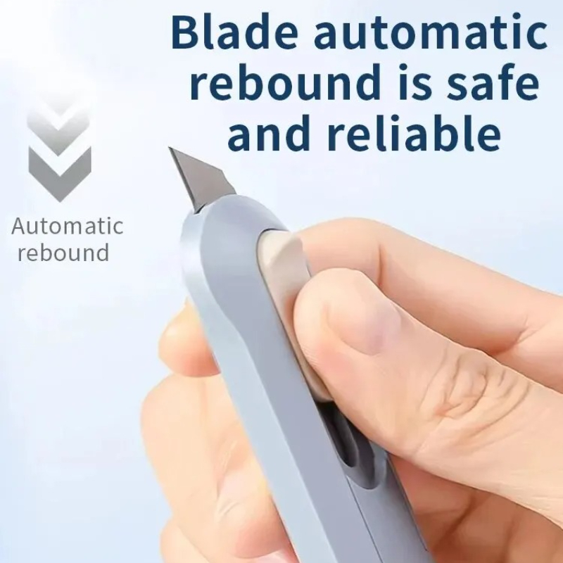 1pc mini caixa de corte de papel opner portátil pequena faca de corte de papel de parede faca papelaria unboxing