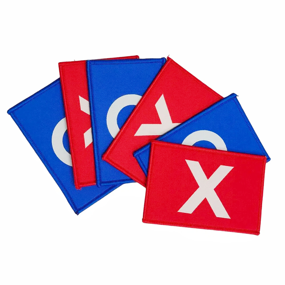 Insignia de Cosplay de Calamari de Halloween con Pin TV SG2 jugadores de jefe de Corea 10,5*6,5 CM accesorios XO rojo azul accesorios de juego trajes