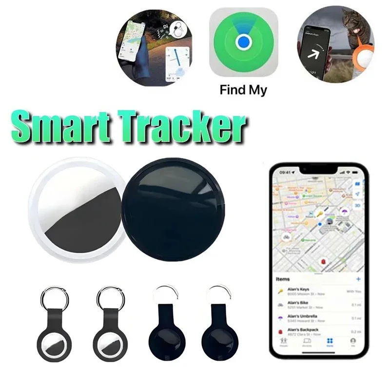 Мини-система GPS-трекера для приложения FindMy Airtag, умный Bluetooth-локатор, сумка для поиска детей, ошейник для домашних животных с трекером