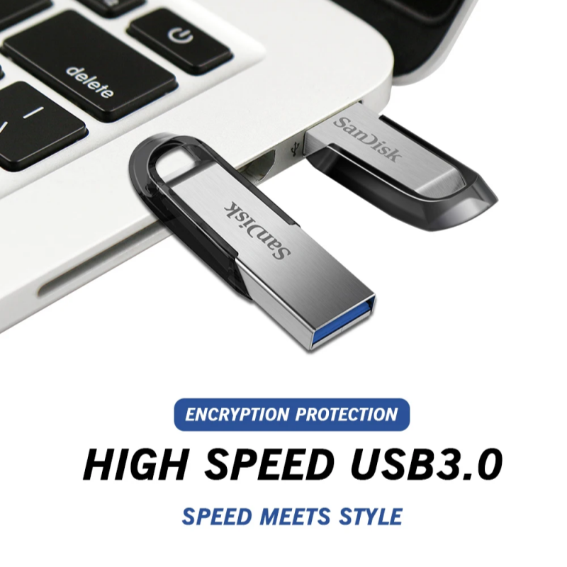SanDisk CZ73 USB 3.0 Pendrive 128GB USB Flash Drive 16GB 32GB 64GB Metal Pen Drive 512GB USB3.0 Stick 256GB 150MB/S Key Memory S