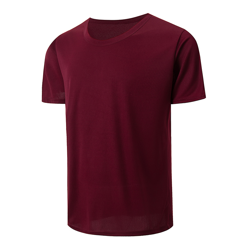 1/5 Stück Herren Einfarbig Waffel Sport Kurzarm Fitness Laufen Jogging Basis Kleidung Joker Komfort Lizenz Training Shirt