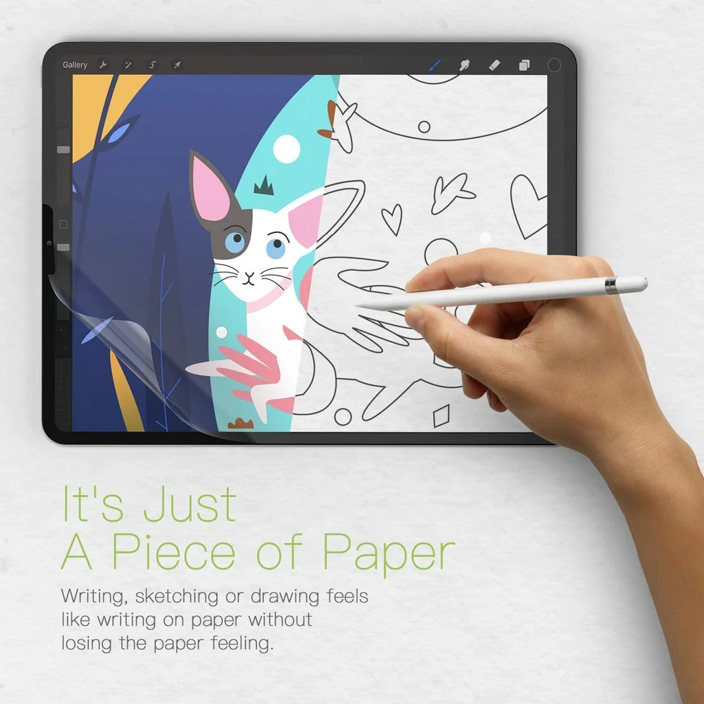 Film de papier comme protecteur d'écran PET pour iPad 9.7 Air 2 3 10.5 Air 4 5 10.9 Pro 11 12.9 10.2 10 9th 8 7th Gen Mini 1 2 3 4 5 6