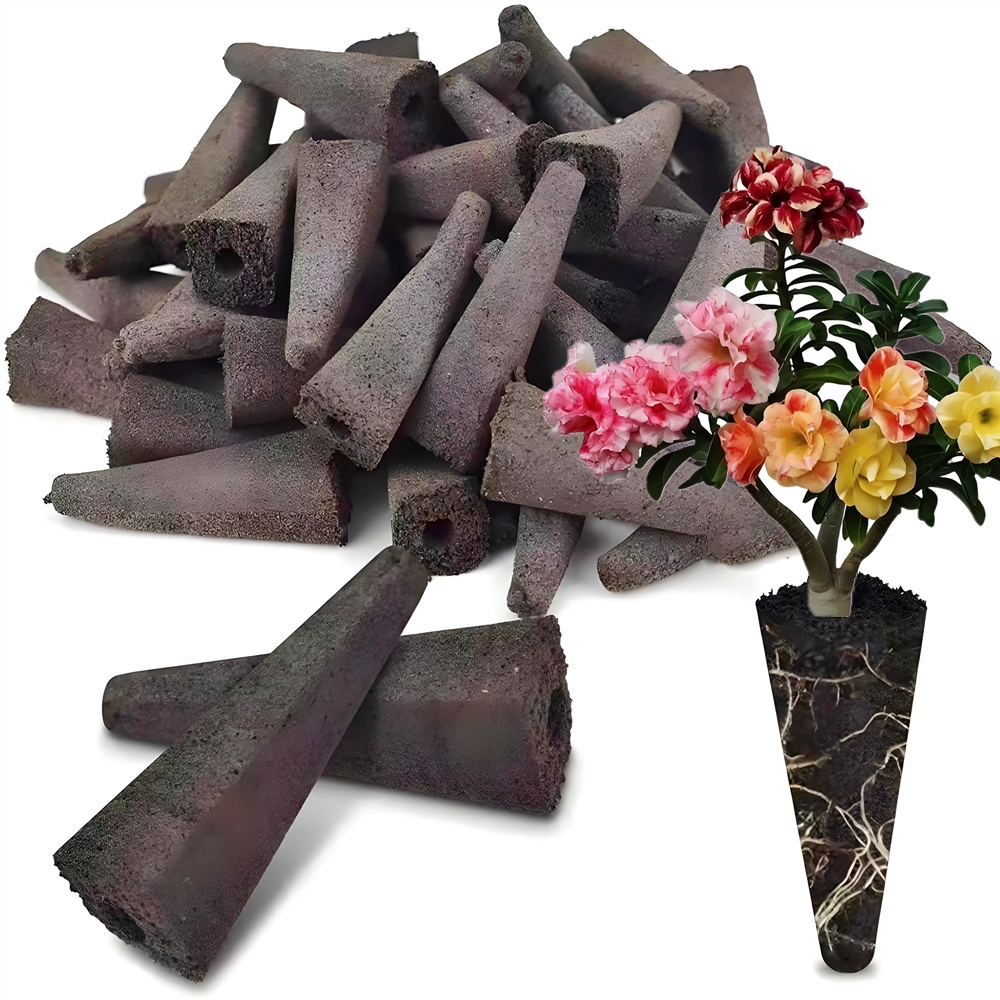 12 Colors desert rose Bracket Cultivation Blocks Double petaled Adenium obesum Flowers Soilless Nature Plants Seedling Rack 2Pcs