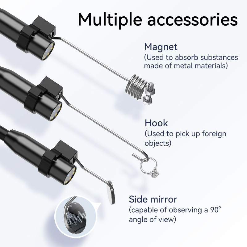Boroscópio industrial 1080p hd 4.3 polegadas lcd digital endoscópio câmera luz ip67 à prova dip67 água câmera de inspeção de esgoto ferramentas mecânicas