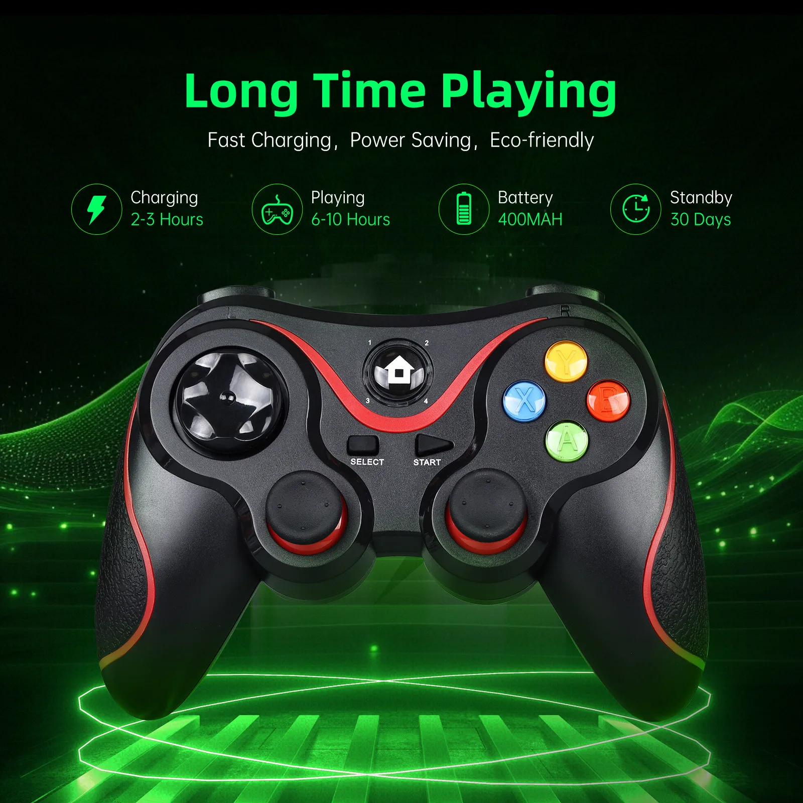 Controlador de jogo sem fio compatível com bluetooth para android gamepad controle pc joystick para ps3/ps4/switch console acessórios