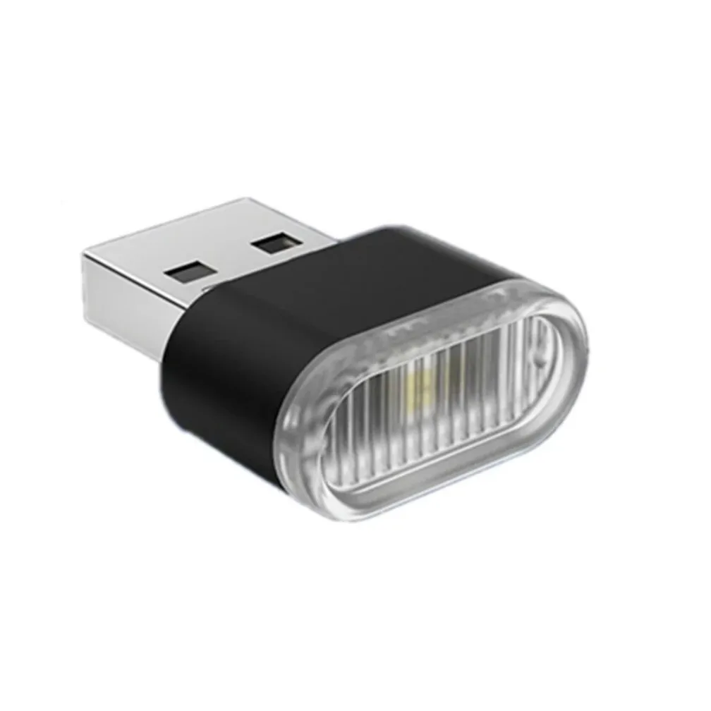 Seempp ไฟ LED ติดรถยนต์แบบ USB ไฟสร้างบรรยากาศภายในรถยนต์ไฟฉุกเฉินอุปกรณ์ตกแต่งรถยนต์ lampu hias สีสันสดใส