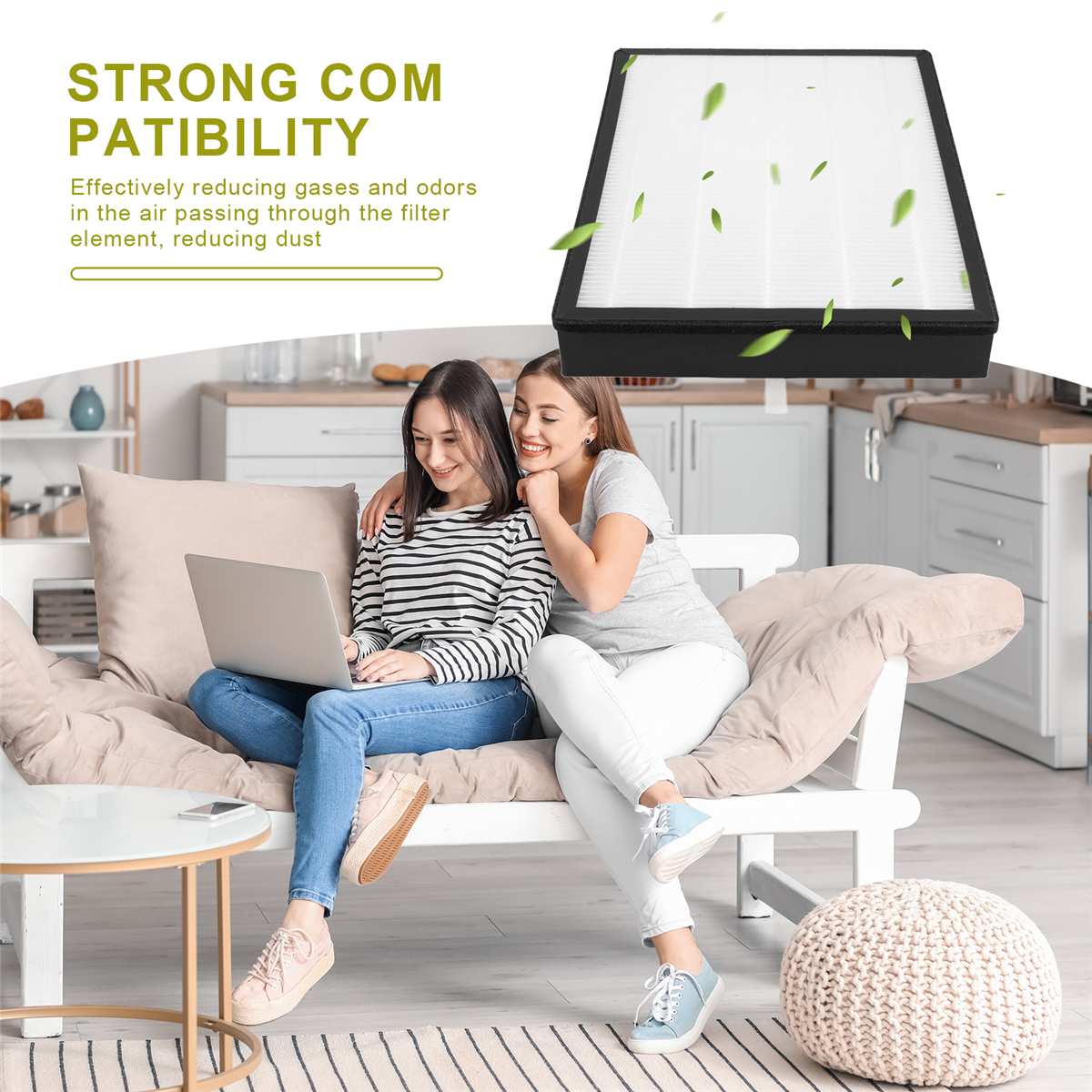 Filter Pengganti Filter A61T-HEPA untuk Philips FY2420/40 FY2422/40, Pembersih Udara Seri 2000 2000I, Ganti AC2889 AC2887